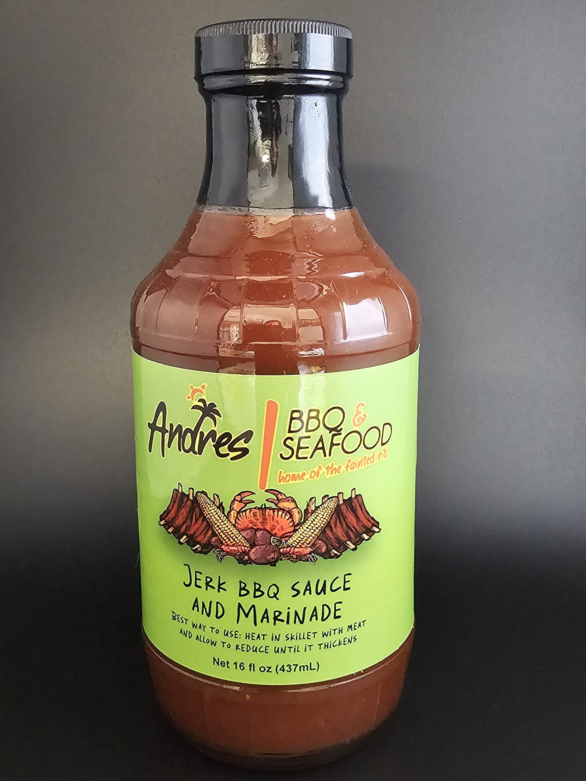 Bottle of Jerk BBQ Sauce and Marinade